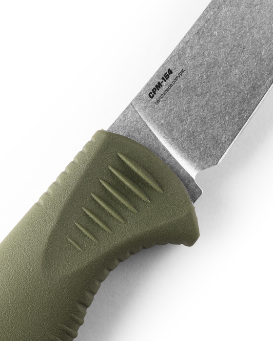 Benchmade 15505 MEATCRAFTER® | DARK OLIVE SANTOPRENE® | 4" TRAILING POINT