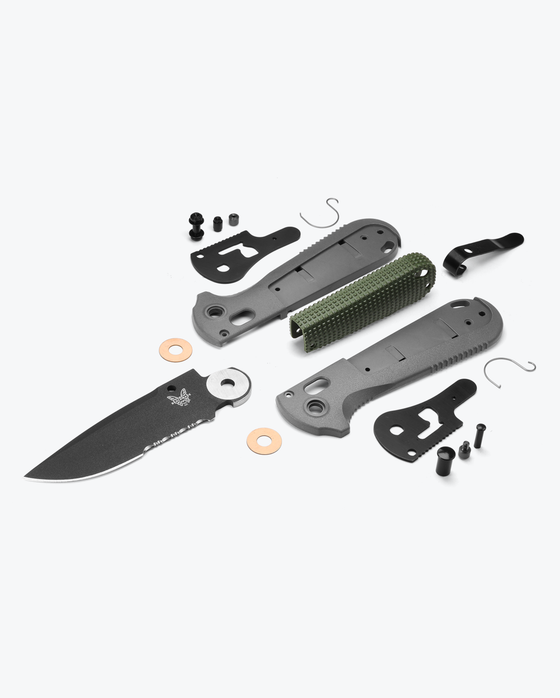 Benchmade 430SBK REDOUBT® | OVERLAND GRAY & FOREST GREEN | DROP-POINT
