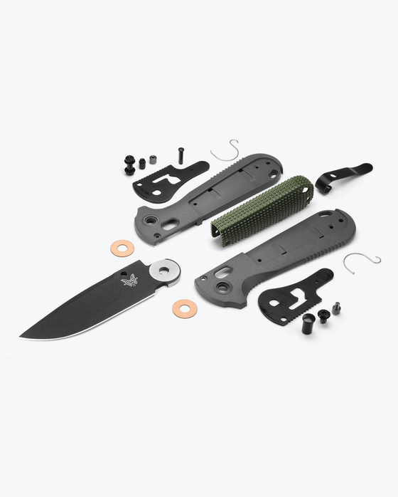 Benchmade 430BK REDOUBT® | OVERLAND GRAY & FOREST GREEN | DROP-POINT