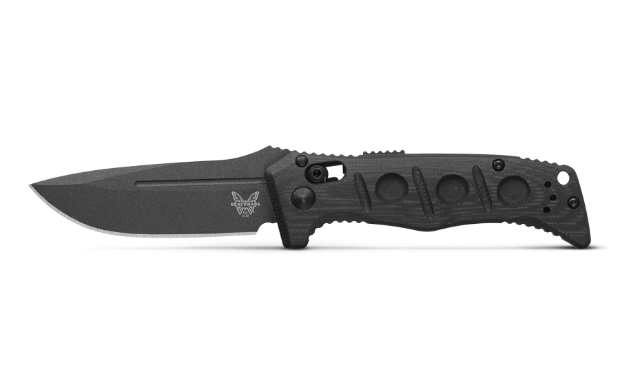 Benchmade 2730GY-1 MINI AUTO ADAMAS® | BLACK G10 | DROP-POINT