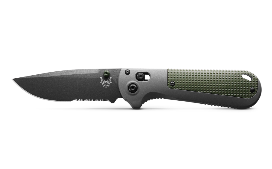 Benchmade 430SBK REDOUBT® | OVERLAND GRAY & FOREST GREEN | DROP-POINT