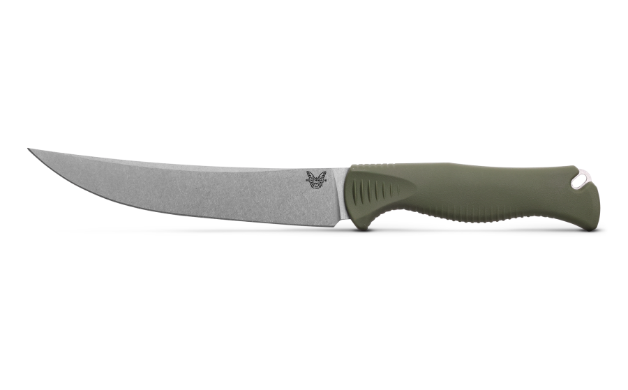 Benchmade 15500-04 MEATCRAFTER® | DARK OLIVE SANTOPRENE® | 6" TRAILING POINT