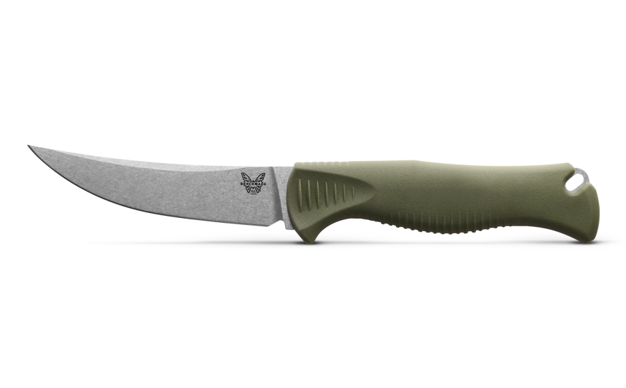 Benchmade 15505 MEATCRAFTER® | DARK OLIVE SANTOPRENE® | 4" TRAILING POINT