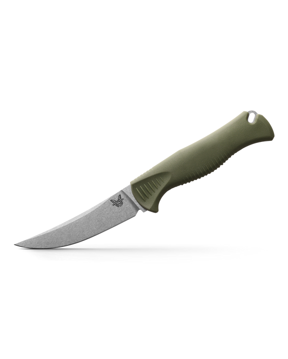 Benchmade 15505 MEATCRAFTER® | DARK OLIVE SANTOPRENE® | 4" TRAILING POINT