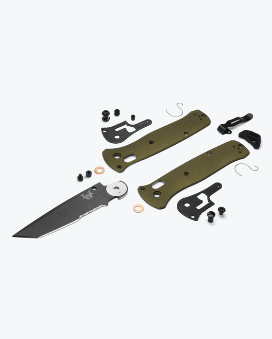 Benchmade 537SGY-1 BAILOUT® | WOODLAND GREEN ALUMINUM