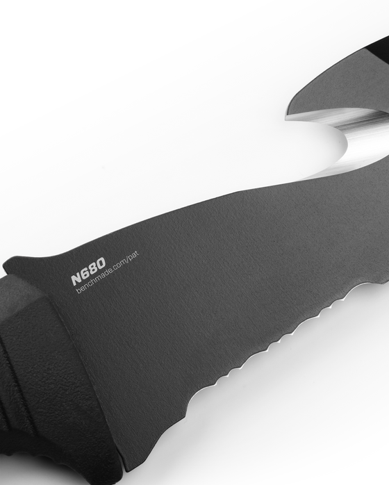 Benchmade 112SBK-BLK H2O FIXED DIVE KNIFE | BLACK SANTOPRENE®