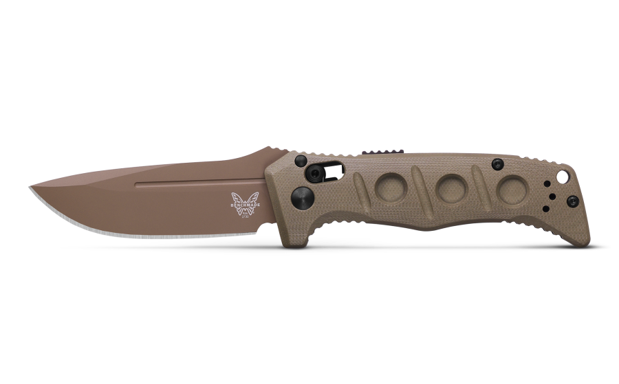 Benchmade 2730FE-2 MINI AUTO ADAMAS® | OD GREEN G10 | DROP-POINT