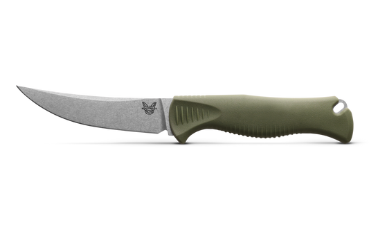 Benchmade 15505 MEATCRAFTER® | DARK OLIVE SANTOPRENE® | 4" TRAILING POINT