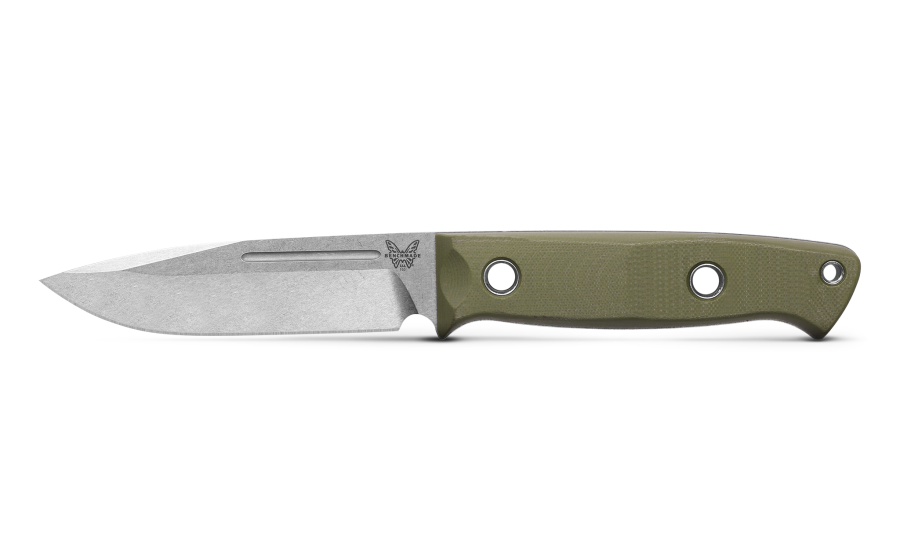 Benchmade 163-1 BUSHCRAFTER | OD GREEN G10 | DROP-POINT